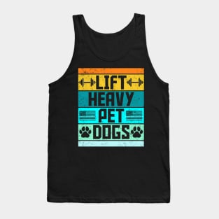 Lift Heavy Pet Dogs Gym Weightlifters Bodybuilding Workout Tank Top